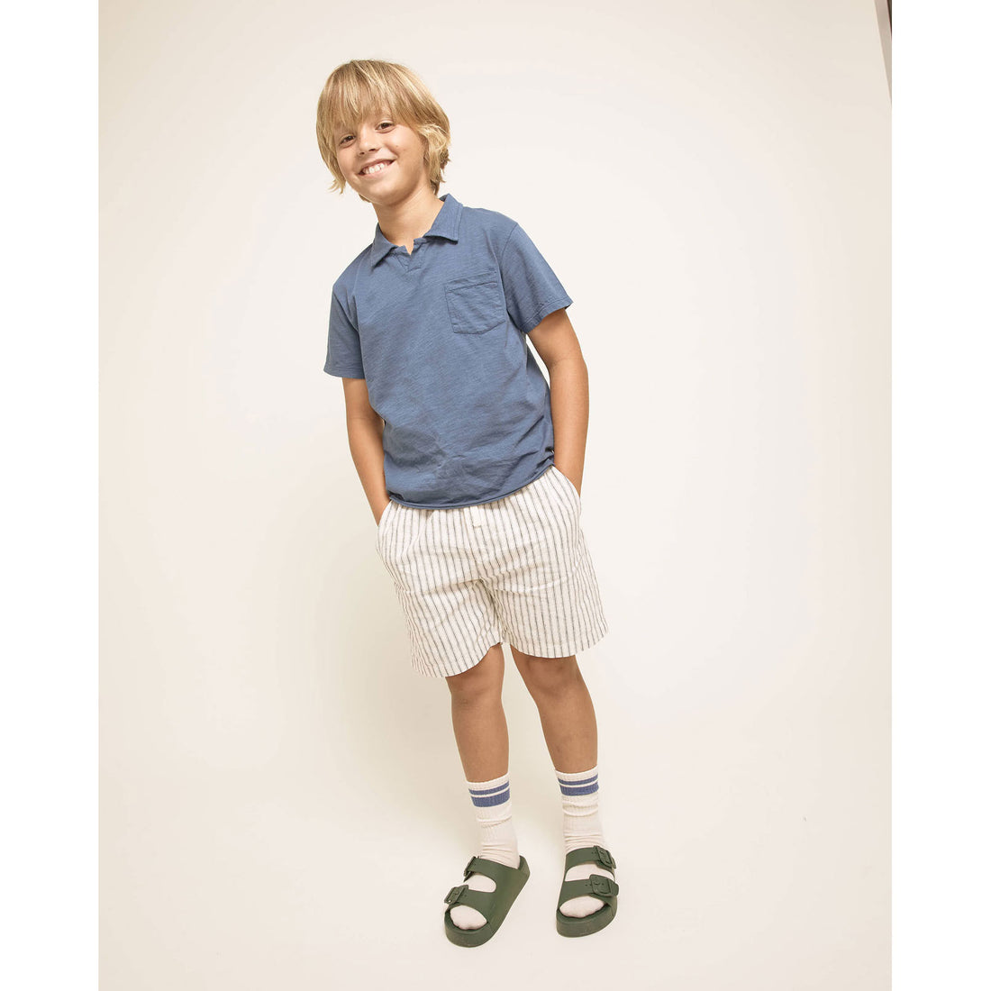 Buho Navy Pocket Polo