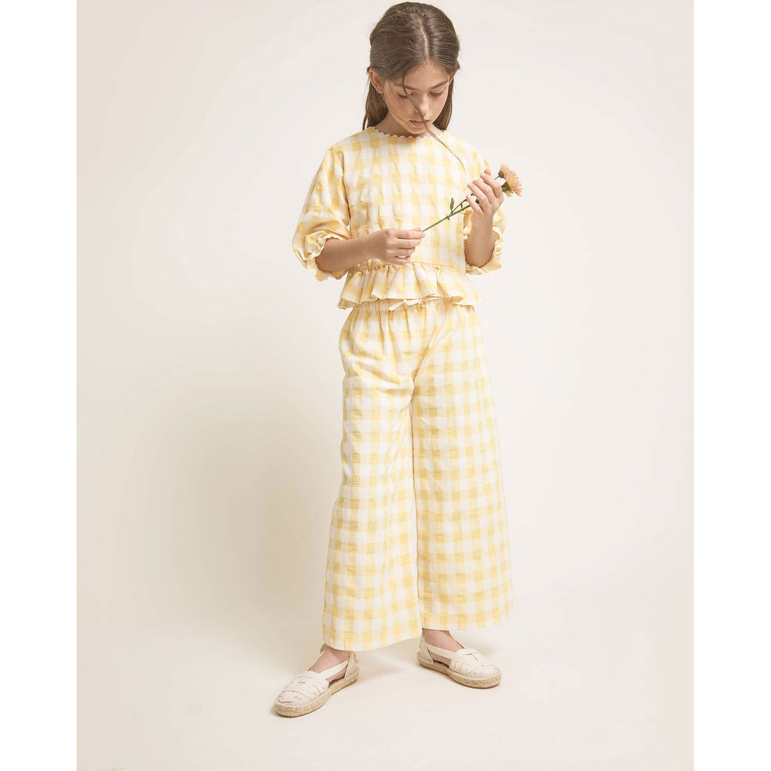 Buho Sun Gingham Blouse
