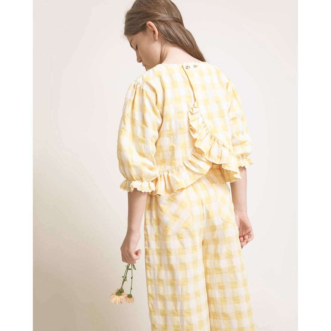 Buho Sun Gingham Blouse