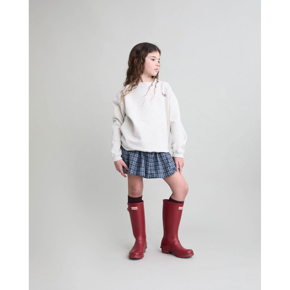 Buho Ecru Melange Fleece Sweatshirt
