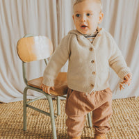 Buho Natural Baby Hooded Cardigan
