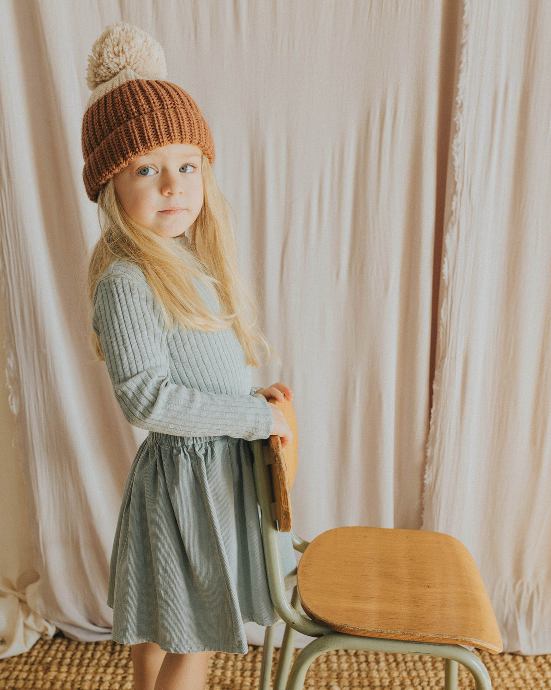 Buho Eucalyptus Soft Velour Combi Dress