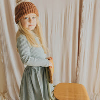 Buho Eucalyptus Soft Velour Combi Dress