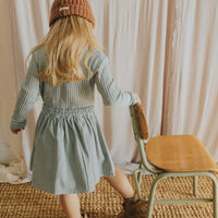 Buho Eucalyptus Soft Velour Combi Dress