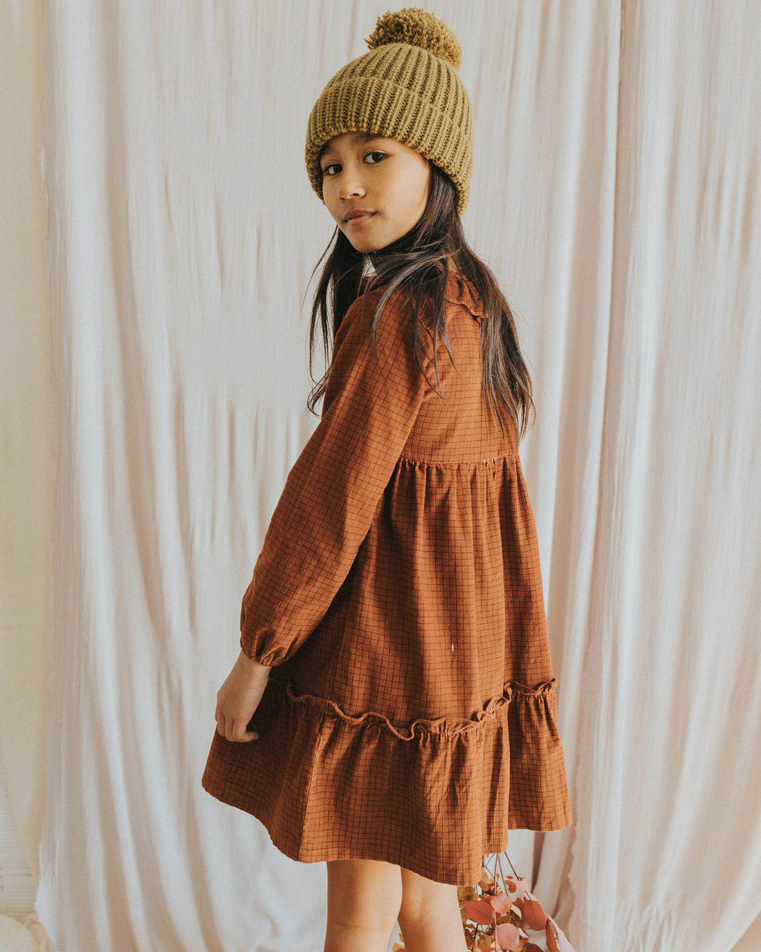 Buho Brick Mini Check Dress