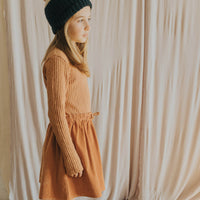 Buho Cinnamon Soft Velour Combi Dress