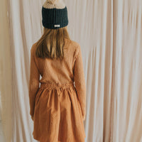Buho Cinnamon Soft Velour Combi Dress