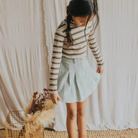 Buho Eucalyptus Box Pleat Skirt