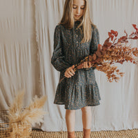 Buho Dark Floral Bloom Dress