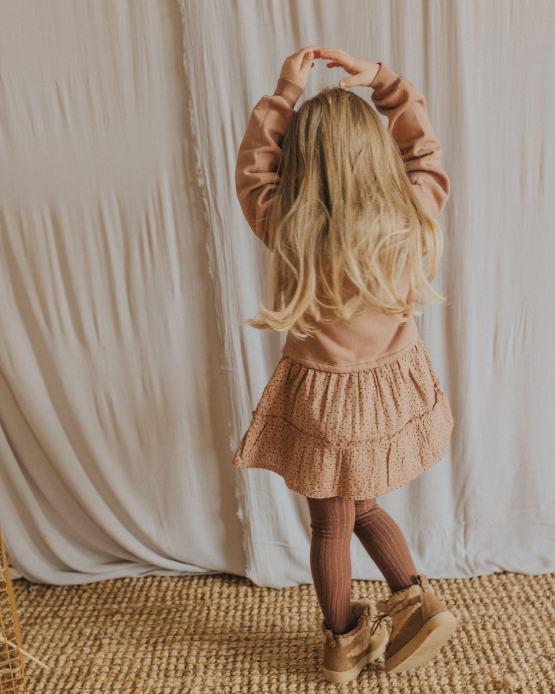 Buho Cocoa Dots Combi Dress