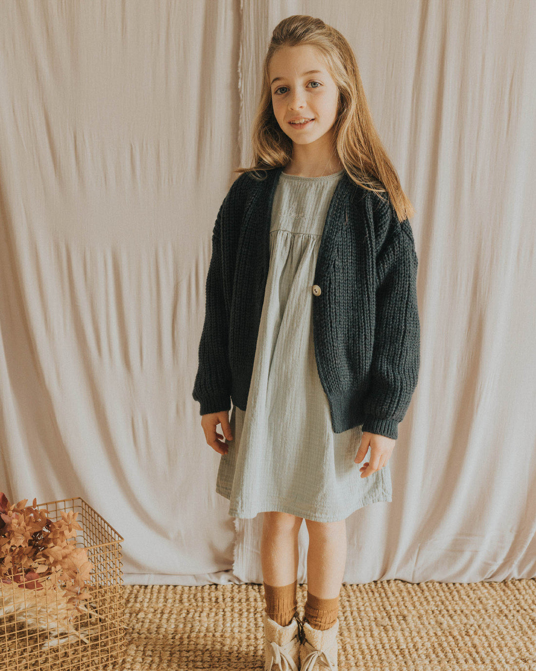 Buho Eucalyptus Plain Dress