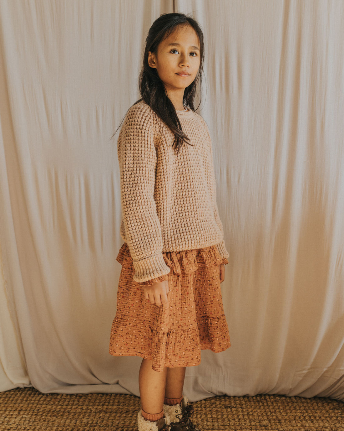 Buho Antic Rose Soft Knit Sweater