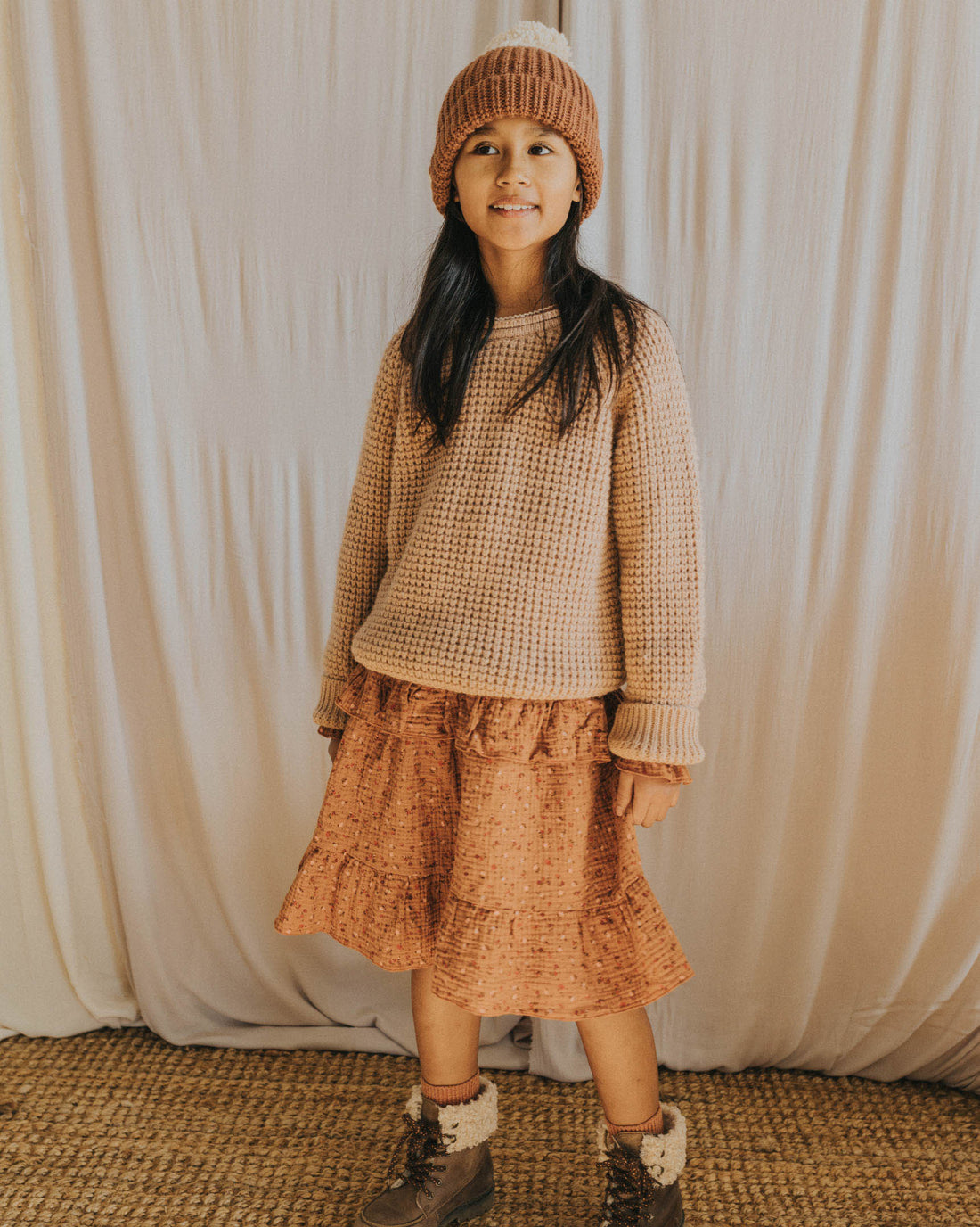 Buho Antic Rose Soft Knit Sweater