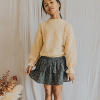 Buho Dark Floral Bloom Skirt