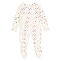 Lovely Littles Burgundy Damask - The Printed Romper