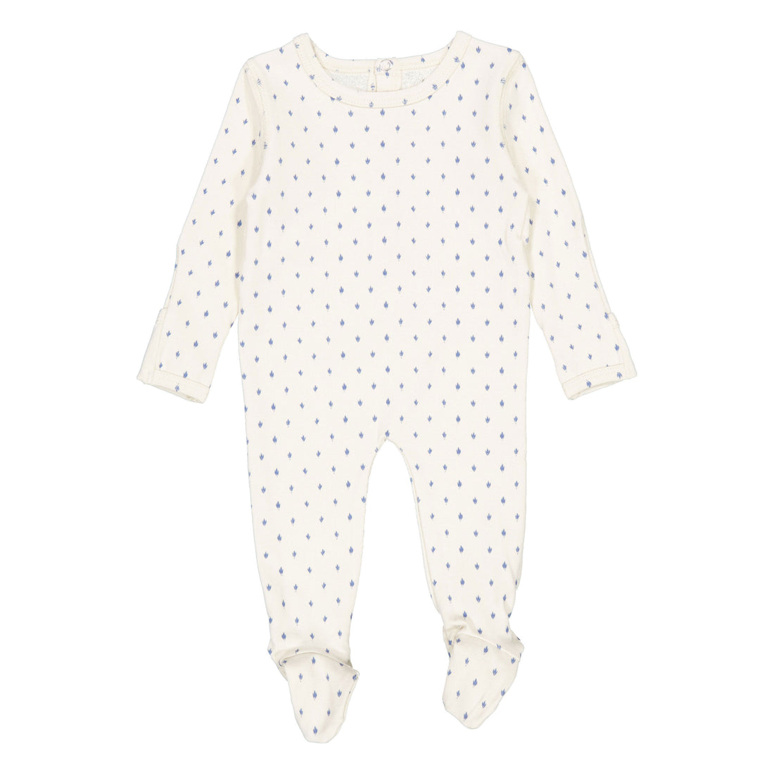Lovely Littles Blue Damask - The Printed Romper