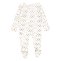 Lovely Littles Blue Damask - The Printed Romper