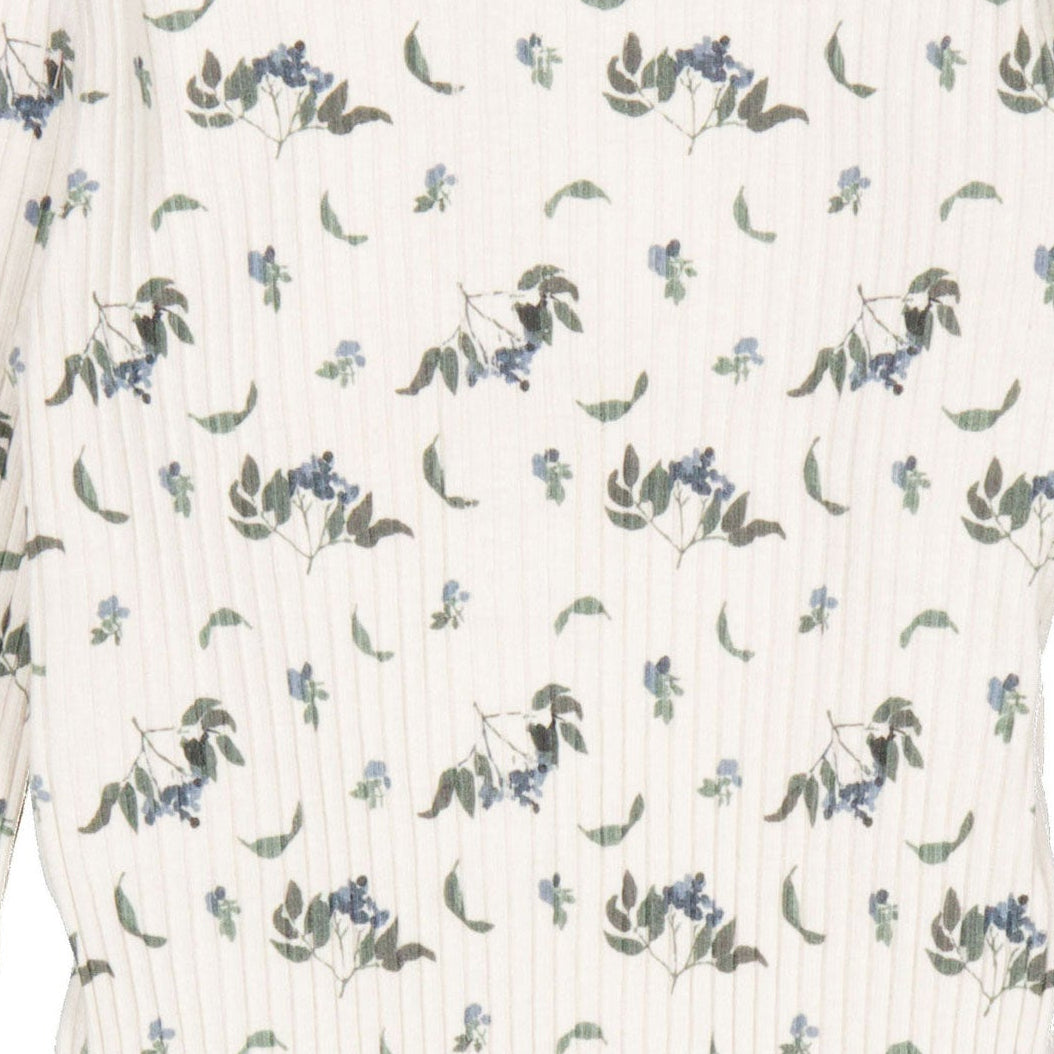 Lovely Littles Blue Vintage Leaf - The Printed Romper