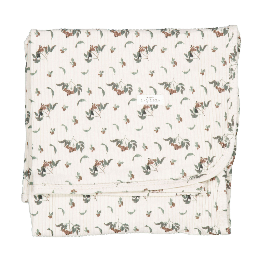 Lovely Littles Burgundy Vintage Leaf - The Printed Blanket