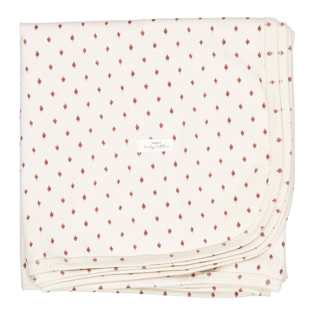 Lovely Littles Burgundy Damask - The Printed Blanket