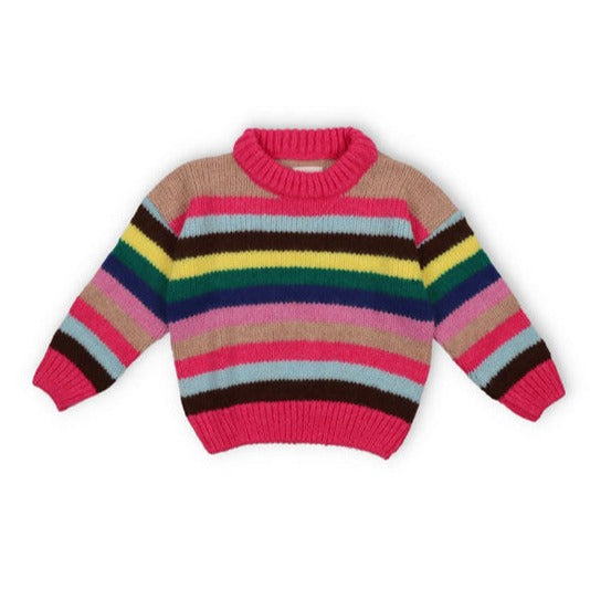 The New Society Fucsia Bloom Lund Pullover