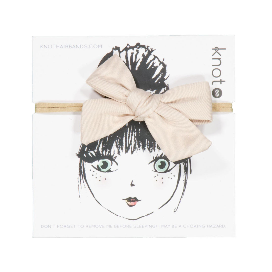 Knot Hairbands Dove Lustre Mini Bow Band
