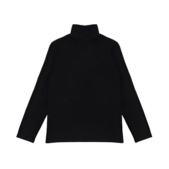 Dixie Black Solid Turtleneck