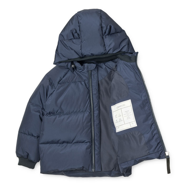 Liewood Classic Navy Polle Down Puffer Jacket