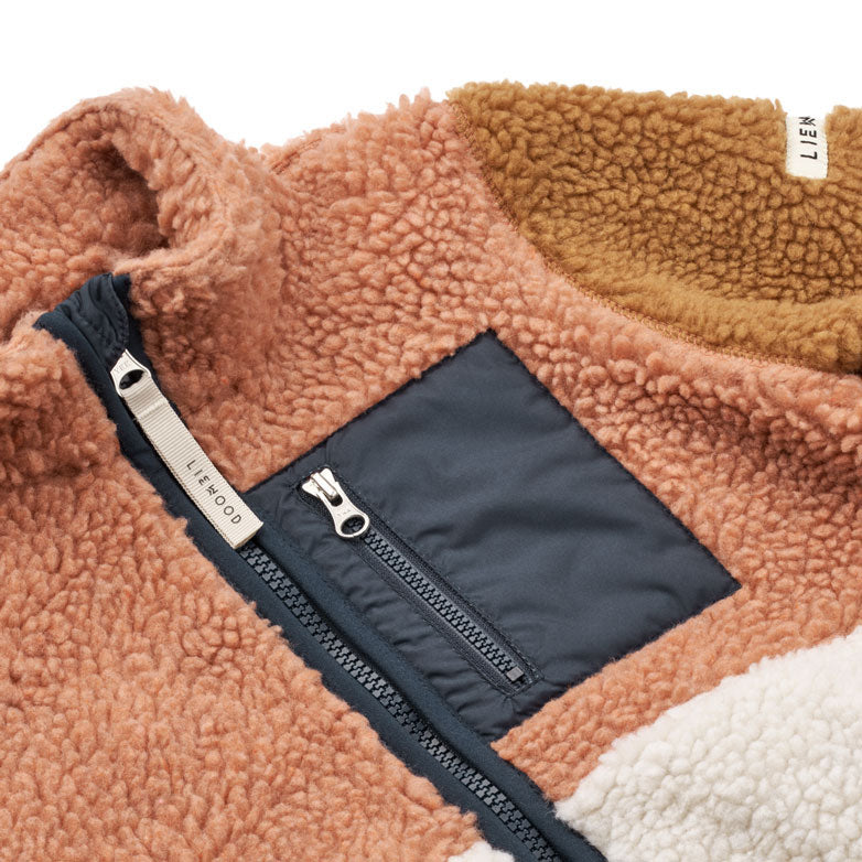 Liewood Tuscany Rose Multi Mix Nolan Pile Jacket