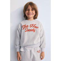 The New Society Grey Melange Ios Sweatshirt