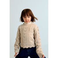 The New Society Moonlight White Lila Sweater