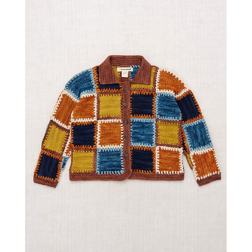Misha and Puff  Chestnut Ladder Square Cardigan