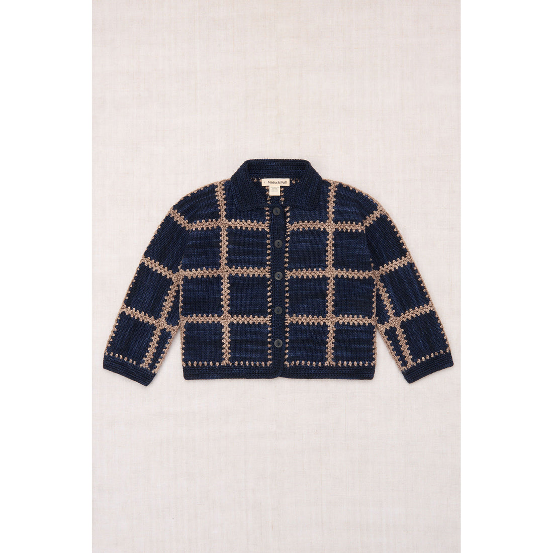 Misha and Puff Ink Ladder Square Cardigan
