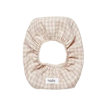Lalaby Beige Gingham Wet Wipe Cover