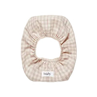 Lalaby Beige Gingham Wet Wipe Cover