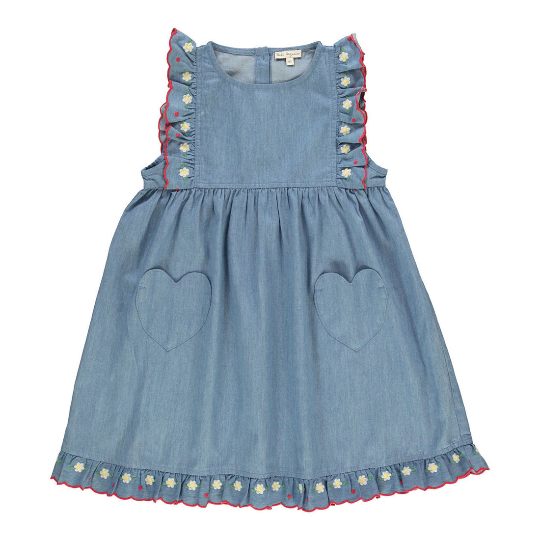 Bebe Organic Denim Lana Apron Dress