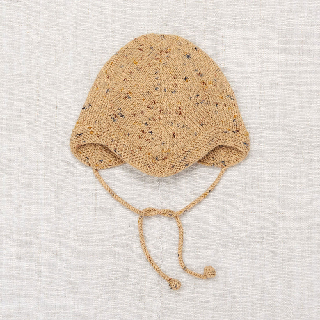 Misha and Puff Layette Acorn Bonnet - Camel Confetti