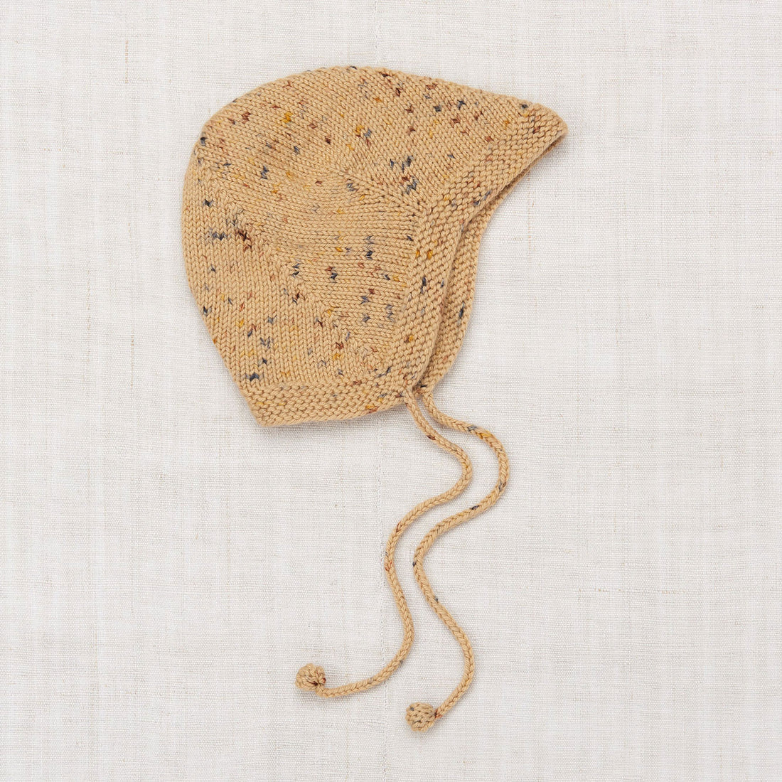 Misha and Puff Layette Acorn Bonnet - Camel Confetti