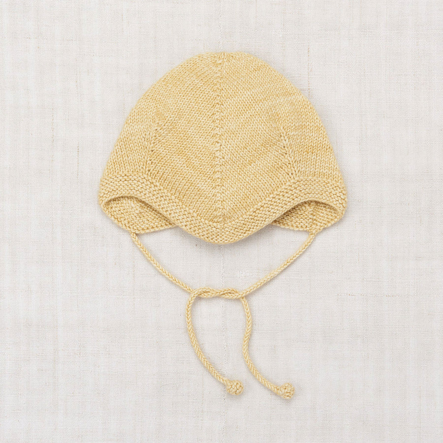 帽子 misha&puff Layette Acorn Bonnet 12-18m Misha and Puff Layette Acorn Bonnet - Linen – Ladida
