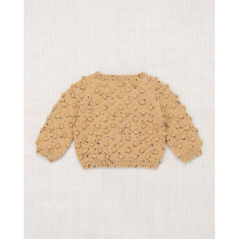 Misha and Puff Layette Popcorn Sweater - Camel Confetti