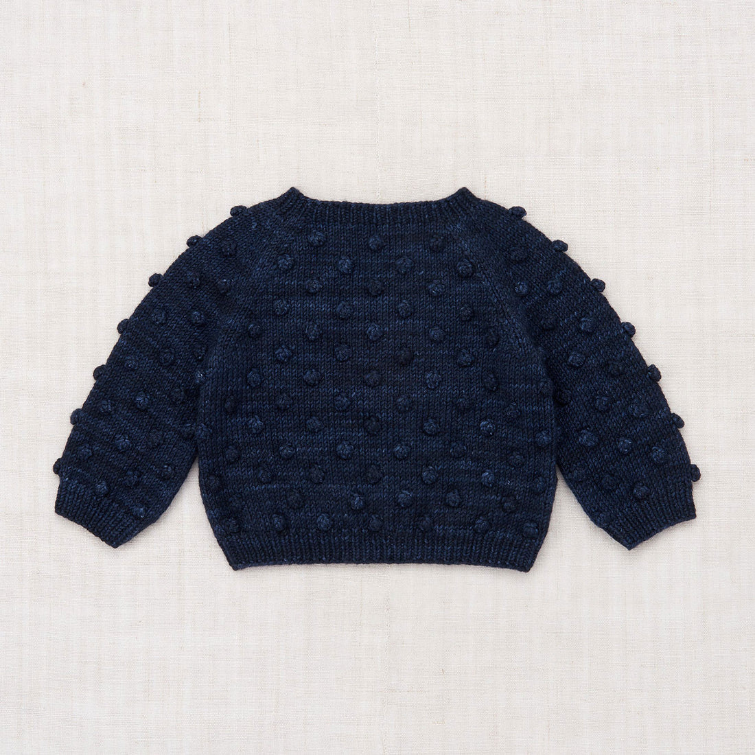 Misha and Puff Layette Popcorn Sweater - Ink