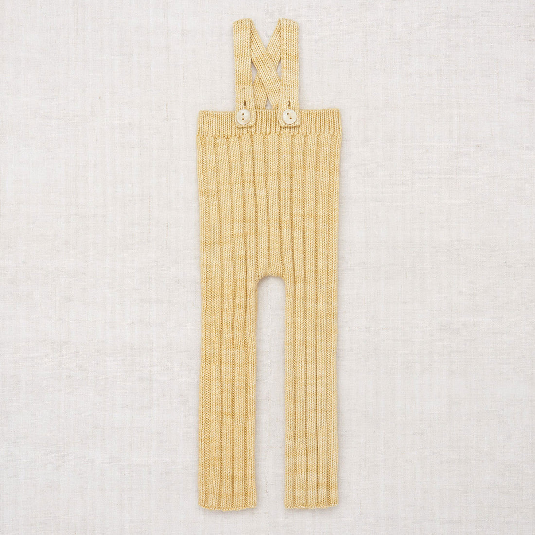 Misha and Puff Layette Rib Longies - Linen
