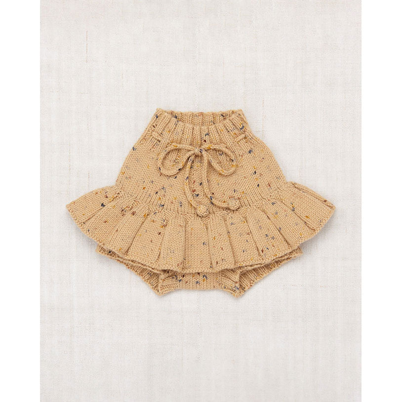 Misha and Puff Layette Skating Pond Skirt - Camel Confetti
