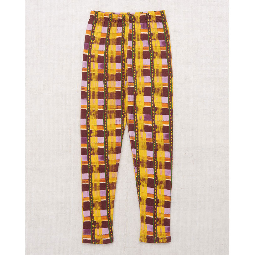 Misha and Puff Plum Watercolor Stripe Leggings