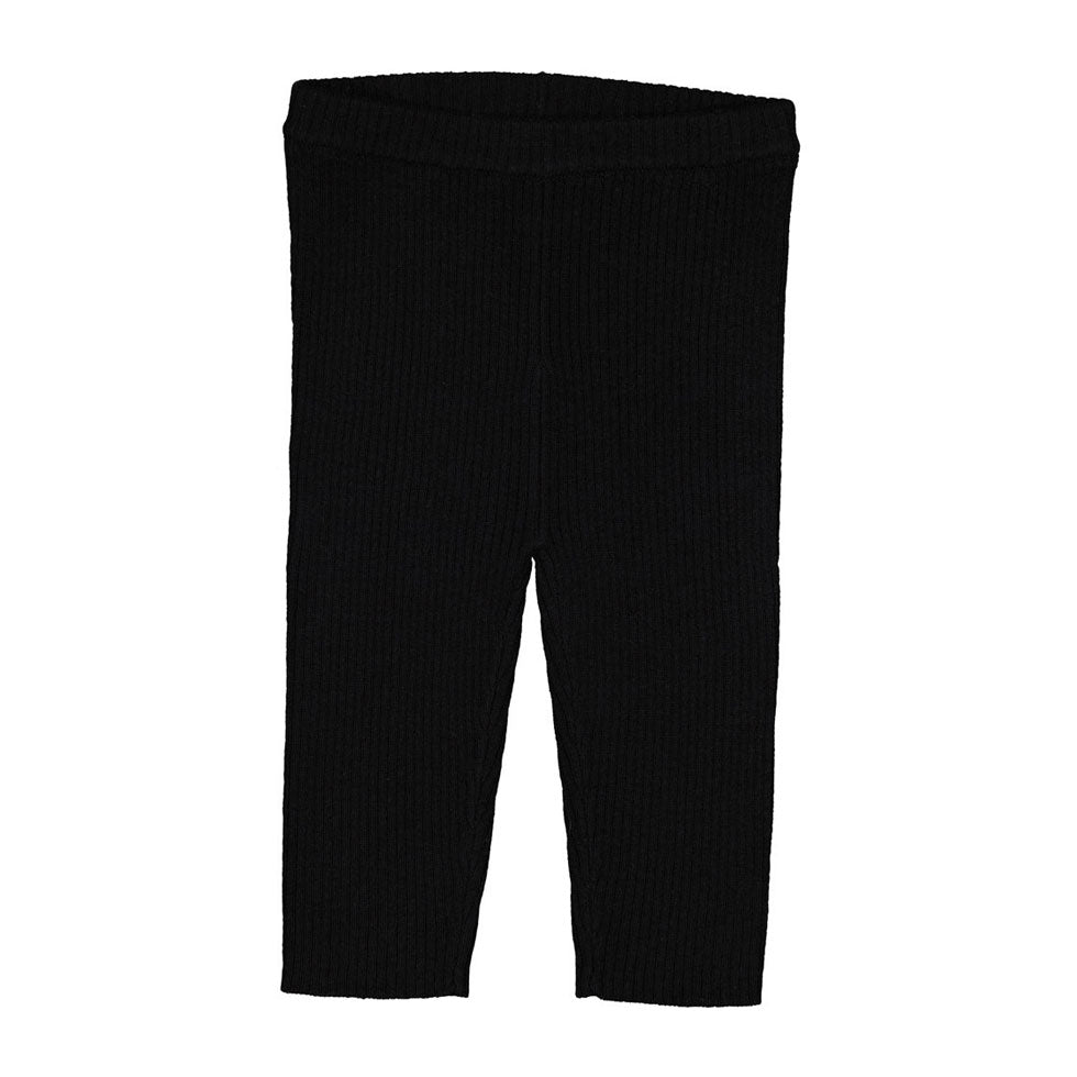 Louis Louise Black Knitted Chat Leggings