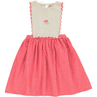 Bebe Organic Cherry Dots Lili Apron Dress
