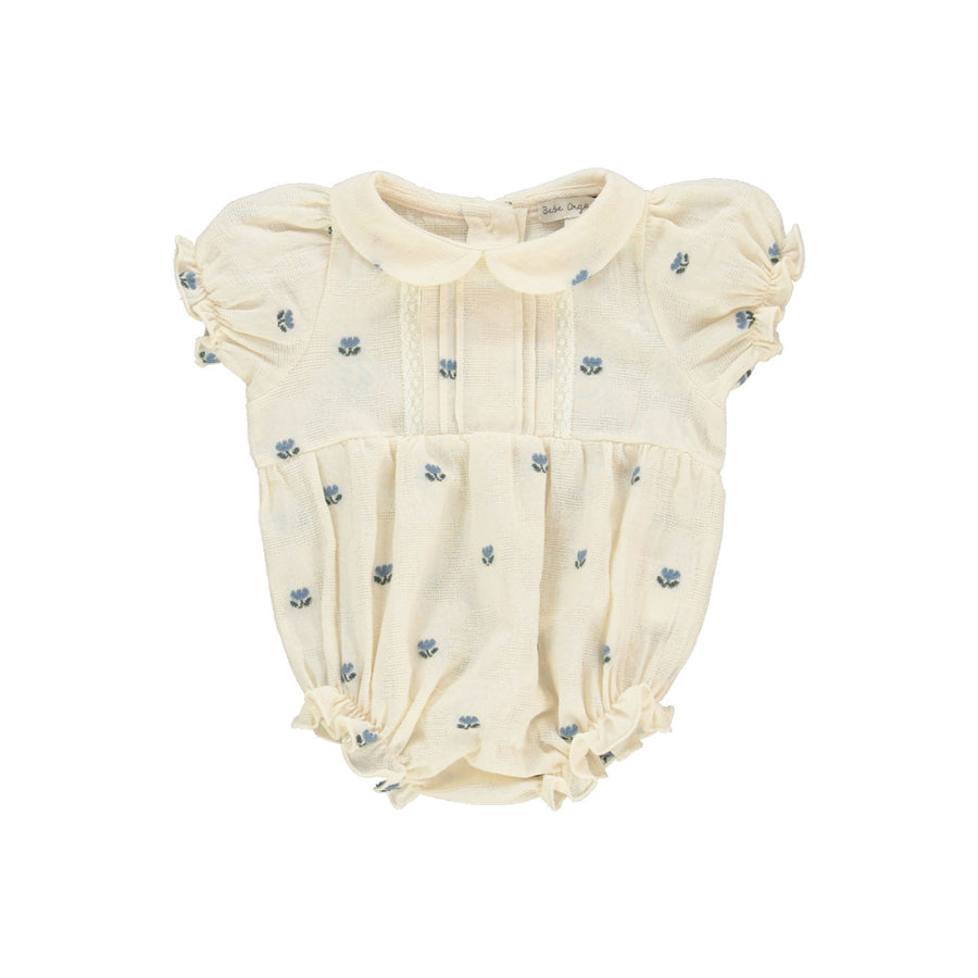 Bebe Organic Tulip Jacquard Lisa Romper
