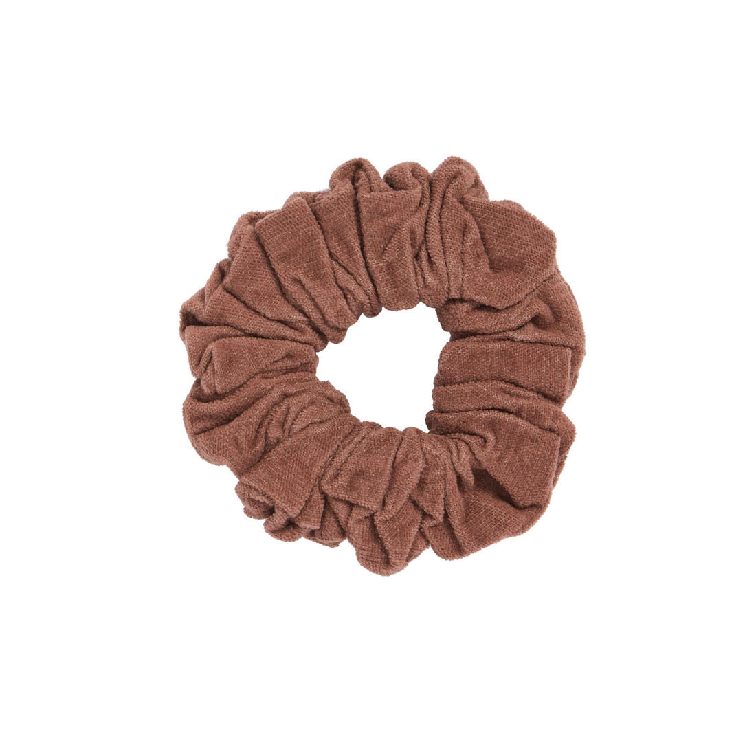 Little Cotton Clothes Nutmeg Velvet Scrunchie