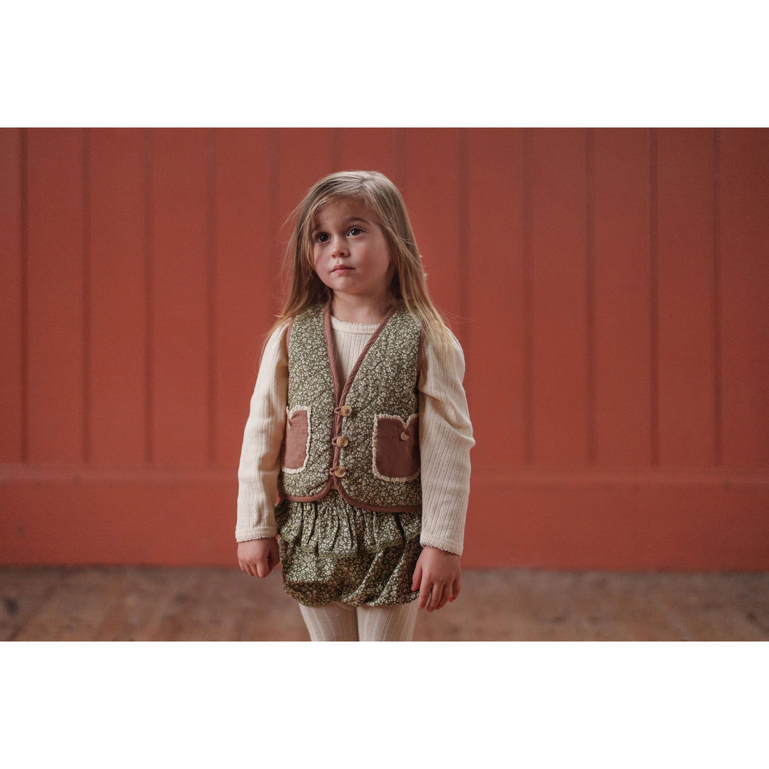 Little Cotton Clothes Combe Floral Frilly Romper
