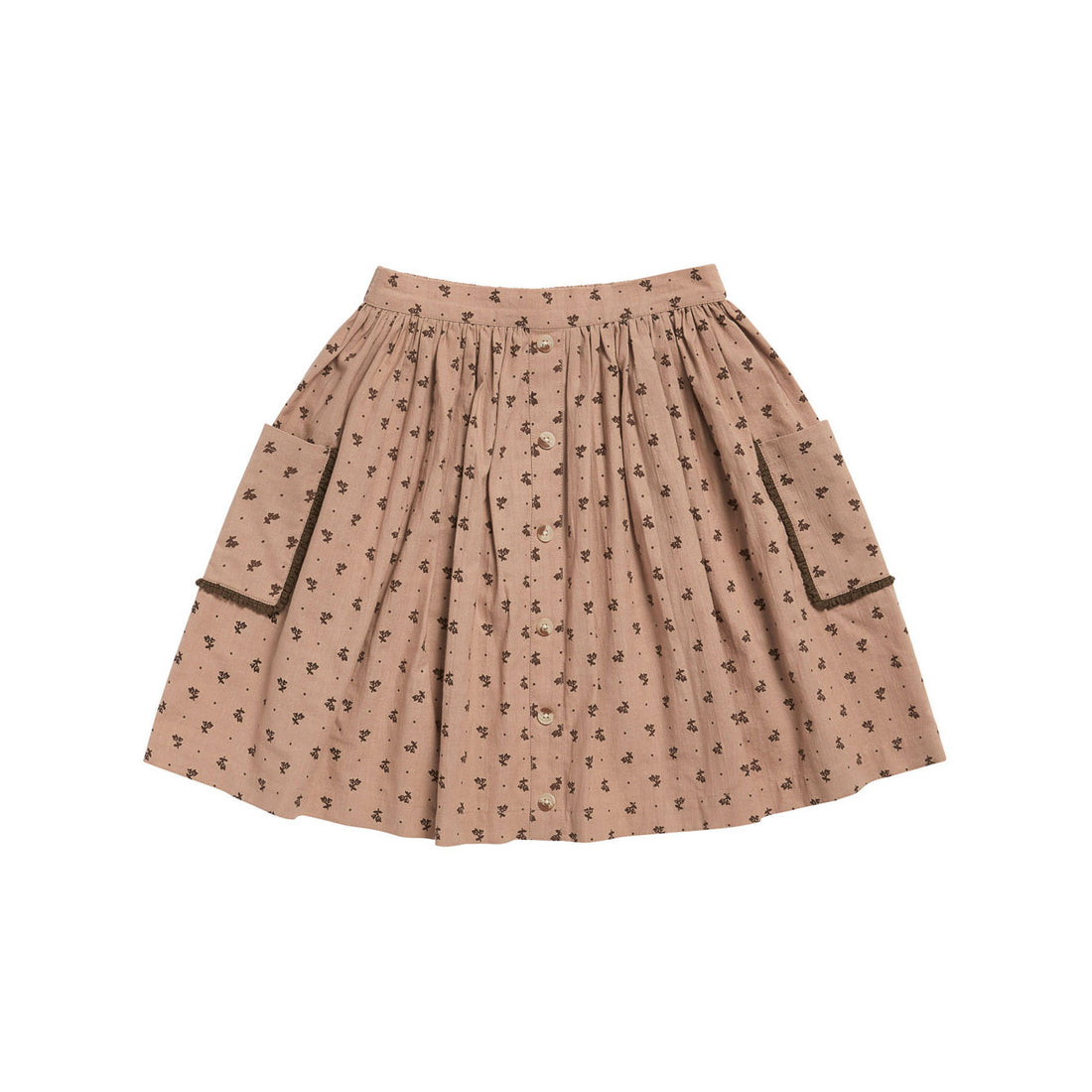 Little Cotton Clothes Rosehip Floral Lennie Skirt